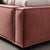 Elya Pink Suede Fabric Cube Headboard Bed Frame King Size