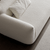Enzo White Boucle Fabric 2-Seater Sofa Minimalist Loveseat