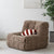 Fabric Armless Sofa Chair 2-Seater Couch Lounge Loveseat
