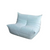 Elvira Velvet Sofa Chair in Blue in stock