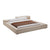 Jordy Modern Cube Fabric Bed Frame King Size