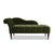 Jolian Green Flannelette Recliner Sofa Retro Daybed