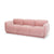 Julisa Pink Velvet 3-Seater Sofa Interior Arm Sofa
