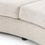 Marco Beige Cotton And Linen Blended Fabric 3-Seater Sofa with Cylindrical Pillows