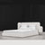Noemi White Fabric Minimalist Bed Frame King Size