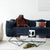 Nya Blue Fabric Arm Sofa 3-Seater Sofa