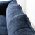 Nya Blue Fabric Arm Sofa 2-Seater Shaped Loveseat
