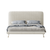 Sadie Minimalist Velvet Fabric High Headboard Bed Frame