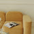 Skyla Flannelette Yellow/Brown 3-Seater Modular Cube Sofa  White Boucle Sofa