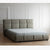 Erryn Suede Fabric Simple Modern Bed Frame Queen Size