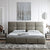 Erryn Suede Fabric Simple Modern Bed Frame King Size